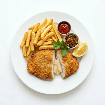 Hausgemachtes Poulet Cordon Bleu